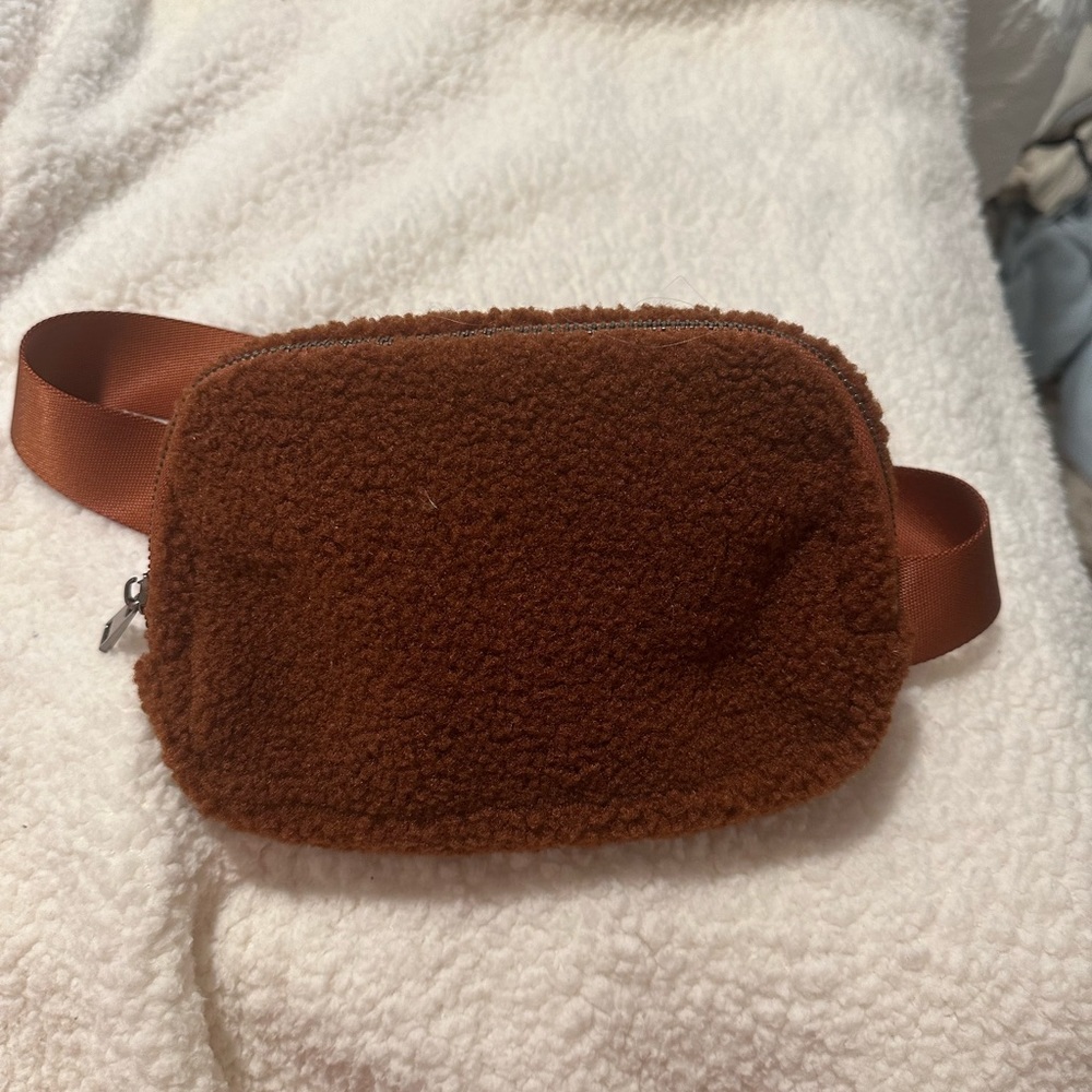 brown belt bag